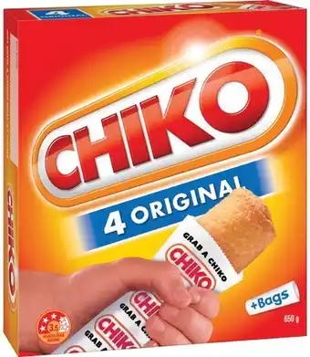 IGA Chiko Original Rolls 4 Pack offer