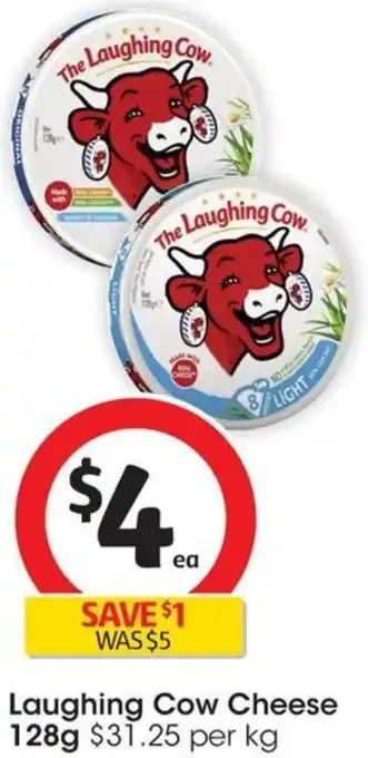 Coles Laughing Cow Cheese 128g offer