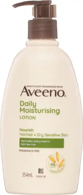IGA Aveeno Fragrance Free or Stress Relief Moisturising Lotion 354mL offer