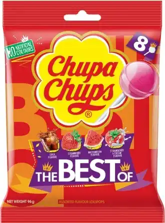 IGA Chupa Chups The Best Of Lollipops Share Bag 8 Pack offer