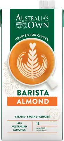 IGA Australia's Own Barista Almond, Oat or Macadamia Milk 1 Litre offer