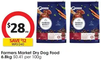 Coles Farmers Market Dry Dog Food 6.8kg offer