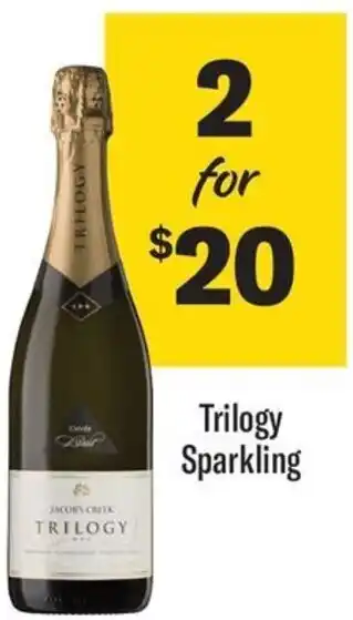 Coles Trilogy Sparkling offer