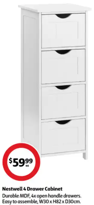 Coles Nestwell 4 Drawer Cabinet offer
