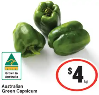 IGA Australian Green Capsicum per kg offer