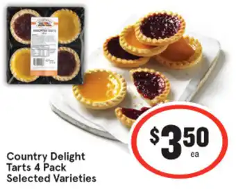 IGA Country Delight Tarts 4 Pack offer