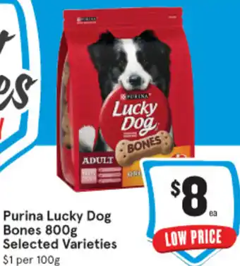 IGA Purina Lucky Dog Bones 800g offer