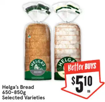 IGA Helga's Bread 650-850g offer