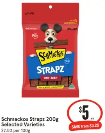IGA Schmackos Strapz 200g offer