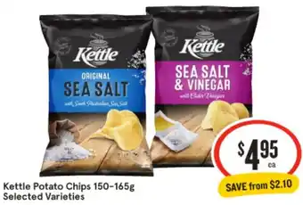 Kettle Potato Chips 150-165g