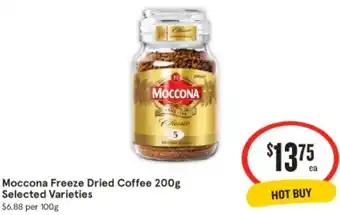 IGA Moccona Freeze Dried Coffee 200g offer