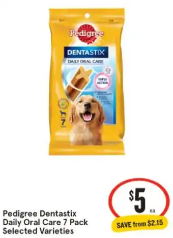 IGA Pedigree Dentastix Daily Oral Care 7 Pack offer