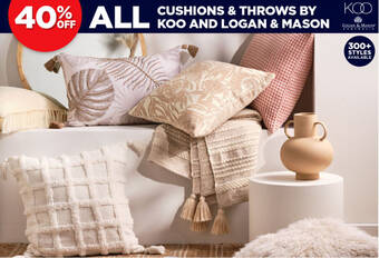 Spotlight cushions and outlet throws