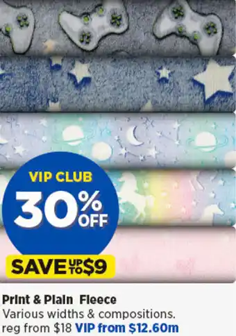 Spotlight Print & Plain Fleece offer