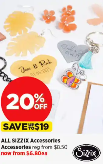 Spotlight ALL SIZZIX Accessories offer