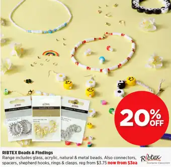 Spotlight RIBTEX Beads & Findings offer