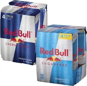 Coles Red Bull Energy Drink 4x250mL offer