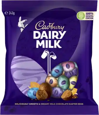 Coles Cadbury Easter Eggs Bag 230g-243g offer