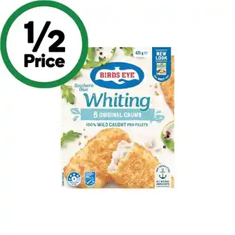 Woolworths Birds Eye Flathead or Barramundi 270g or Whiting or Dory Fish 425g – From the Freezer offer