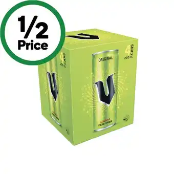 Woolworths V Energy Drink 4 x 250ml offer
