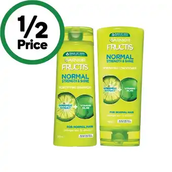 Woolworths Garnier Fructis Shampoo or Conditioner 315ml offer