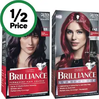 Woolworths Schwarzkopf Brilliance Hair Colour offer