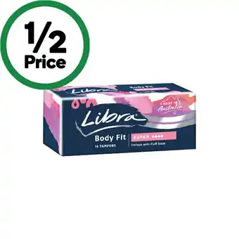 Woolworths Libra Tampons Pk 16¥ offer