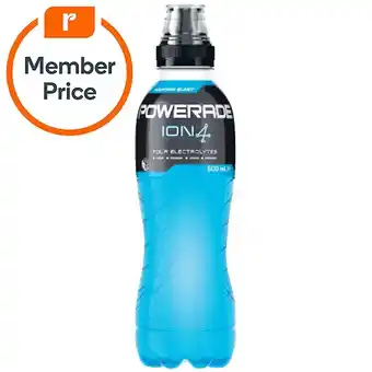 Woolworths Powerade Drink Flo Cap 600ml or Powerade Active Water 600ml offer