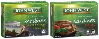 Coles John West Sardines 110g offer