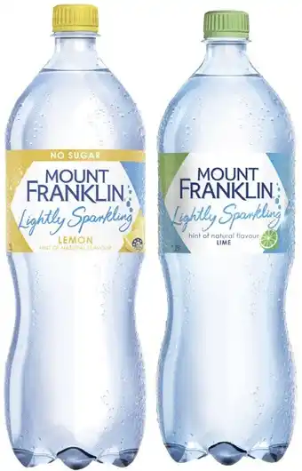 Coles Mt Franklin Lightly Sparkling 1.25 Litre offer
