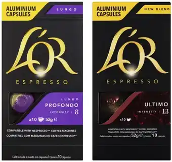 Coles L'or Nespresso Compatible Coffee Capsules 10 Pack offer