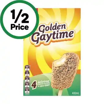 Woolworths Streets Golden Gaytime 400ml Pk 4 offer