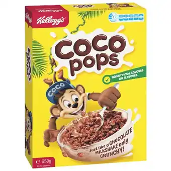 Woolworths Kellogg’s Coco Pops 650g offer