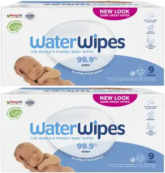 Coles WaterWipes Baby Wipes 540 Pack offer