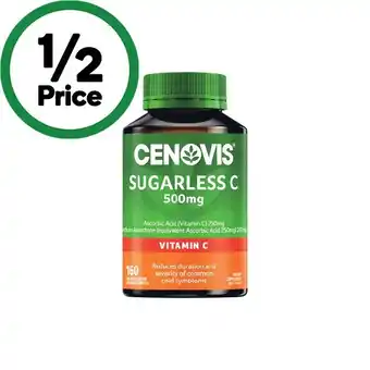 Woolworths Cenovis Sugarless C 500mg Chewable Tablets Pk 160^ offer
