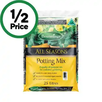 Woolworths Brunnings Potting Mix 25 Litre offer