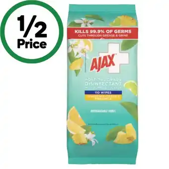 Woolworths Ajax Disinfectant Wipes Pk 110 offer