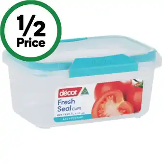 Woolworths Decor Fresh Seal Clips Oblong 1 Litre offer
