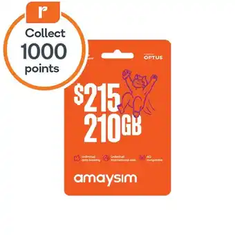 Woolworths amaysim $215 Starter Pack¥ offer