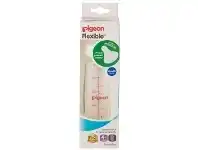 Pigeon Slim Neck Glass Bottle with Flexible Peristaltic Teat - 240ml