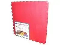 Foam Mats- Plain Red 4 Piece