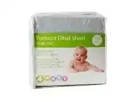 4Baby Portacot Sheet Plain Silver
