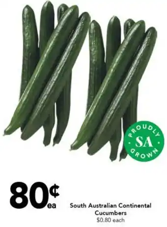 Drakes South Australian Continental Cucumbers offer