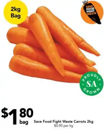 Drakes Save Food Fight Waste Carrots 2kg offer