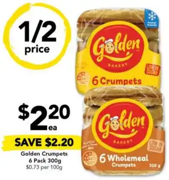 Drakes Golden Crumpets 6 Pack 300g offer