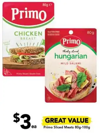 Drakes Primo Sliced Meats 80g-100g offer