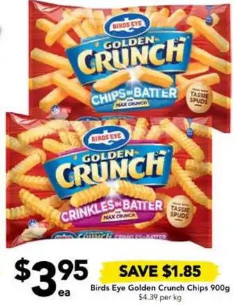 Drakes Birds Eye Golden Crunch Chips 900g offer