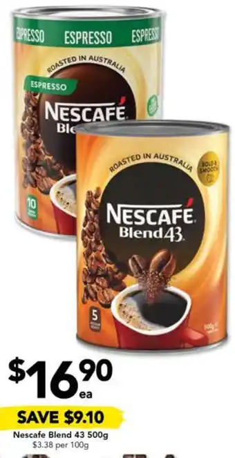 Drakes Nescafe Blend 43 500g offer