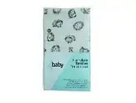 Baby Bunting 4Baby Flannelette Bass Fitted Sheet Hedgehogs White offer
