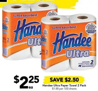 Drakes Handee Ultra Paper Towel 2 Pack offer